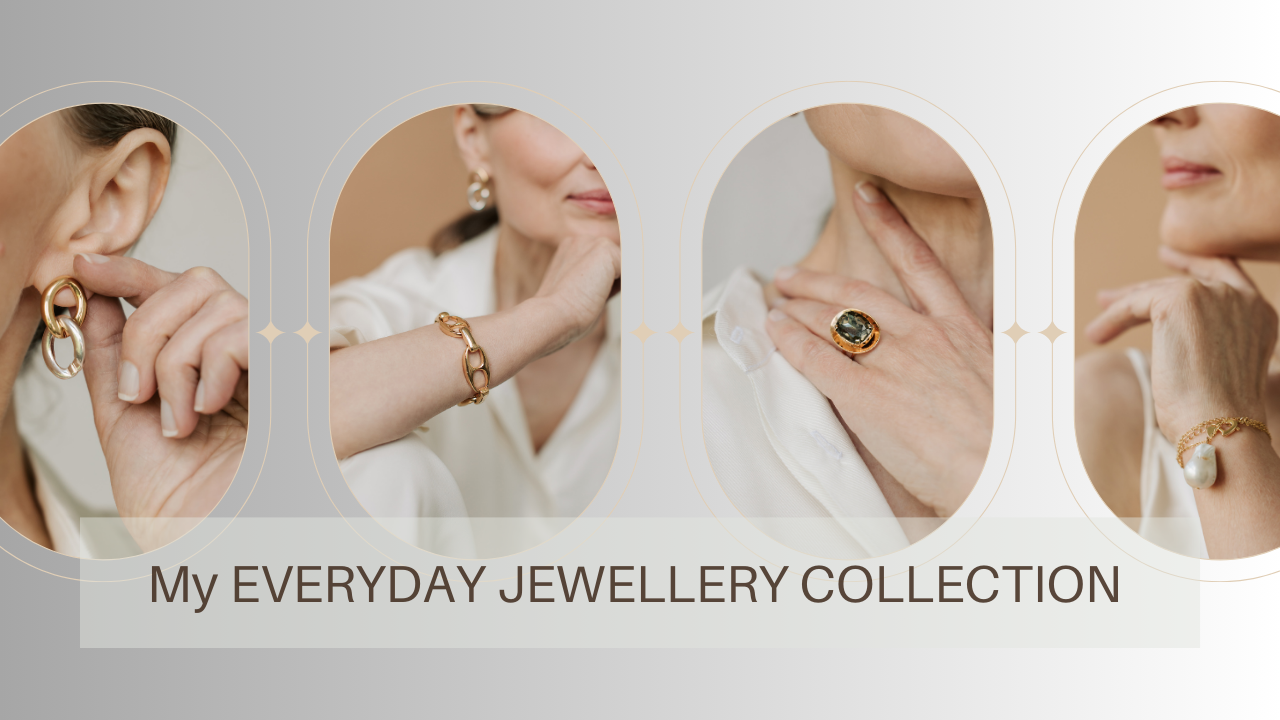 Grey White Minimalist My Jewelry Vlog Youtube Thumbnail